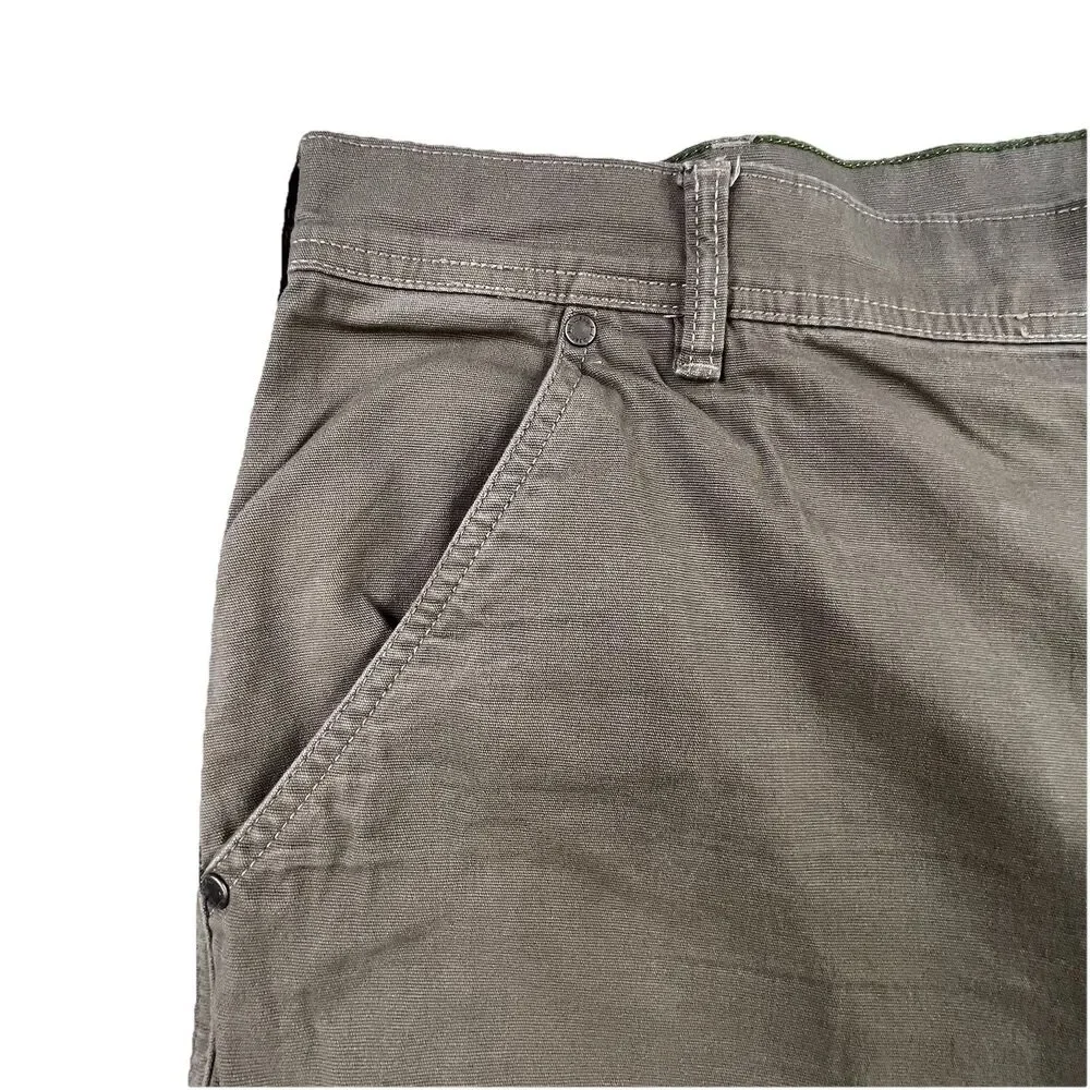 LL Bean Cargo Pants Men’s 42x32 Brown BeanFlex Stretch Double Reinforced Knee